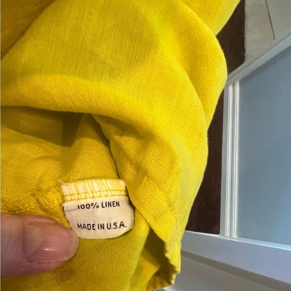 Bryn Walker Chartreuse Lagenlook High Low Hem Three-Quarter Sleeve Tunic Top XL - Picture 13 of 13